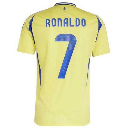 Yellow-Blue - Back - Al-Nassr Mens Ronaldo 2024-25 Home Shirt