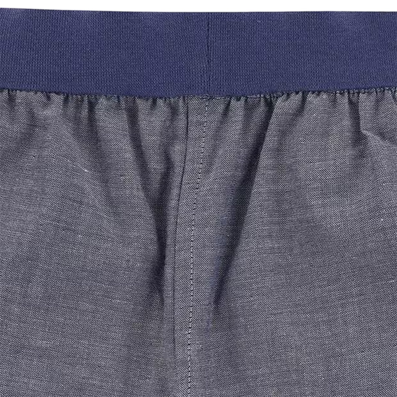 Blue-Red - Side - Lilly & Sid Childrens-Kids Plaid Reversible Shorts