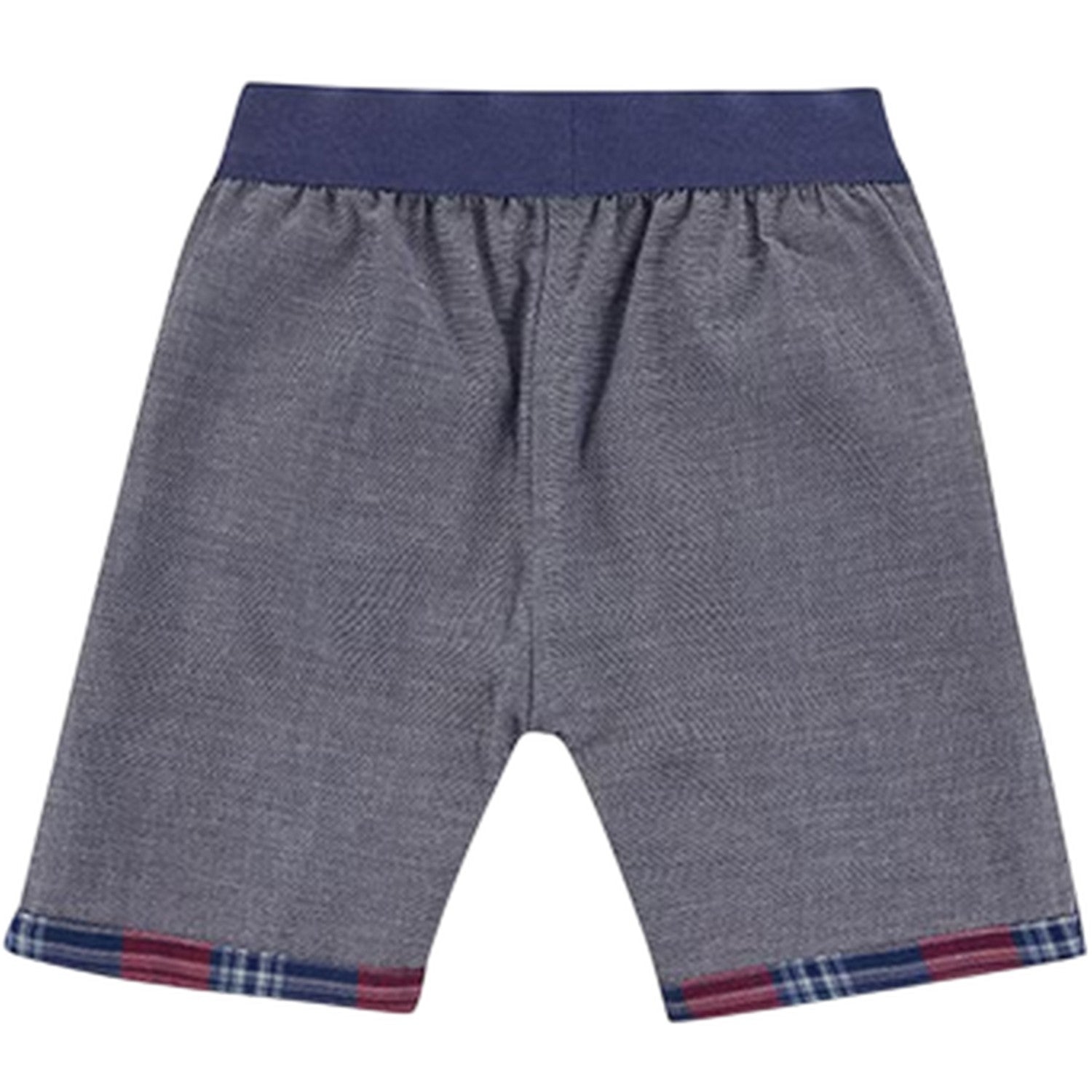 Blue-Red - Front - Lilly & Sid Childrens-Kids Plaid Reversible Shorts