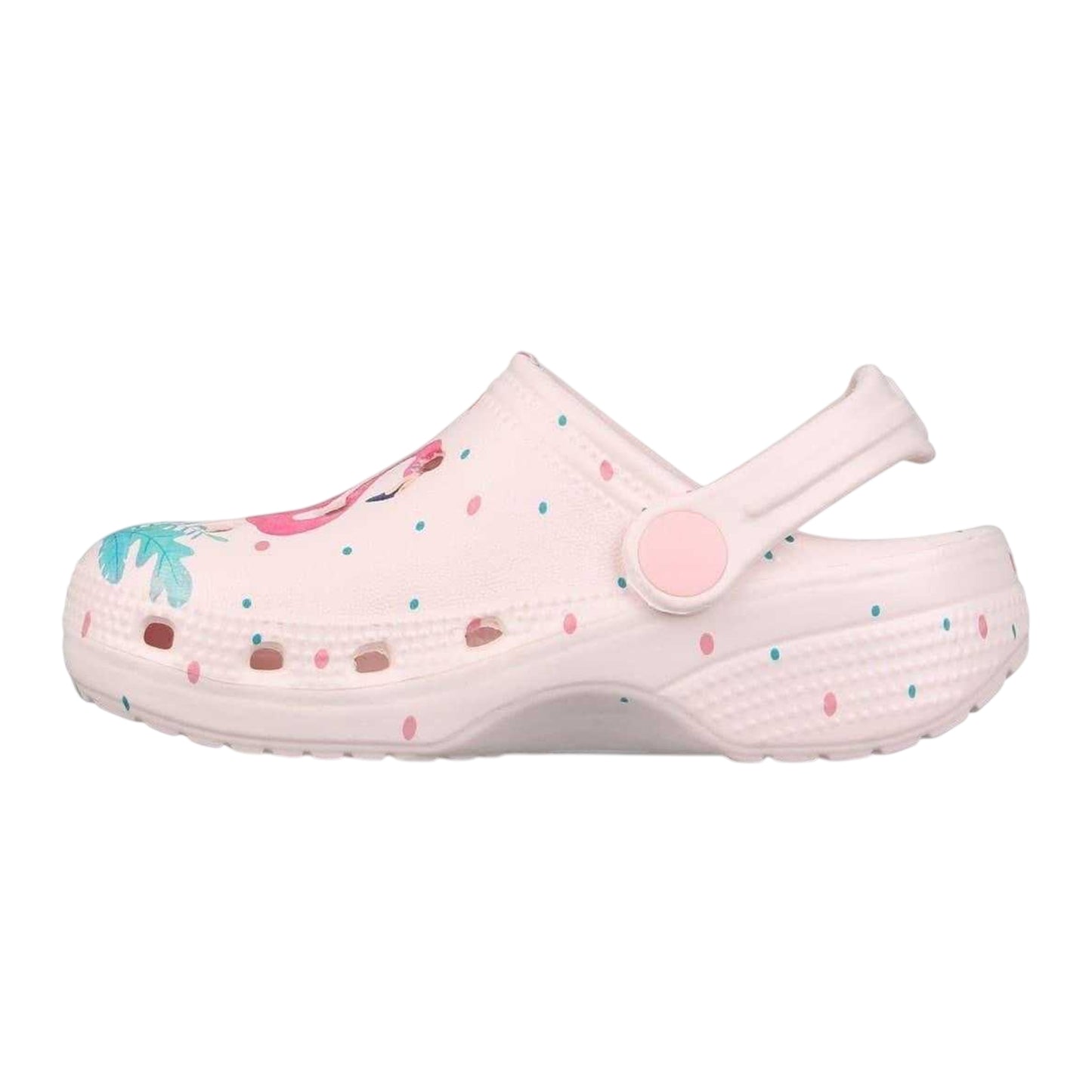 Flamingo Pink - Side - SoulCal Baby Flamingo Clogs