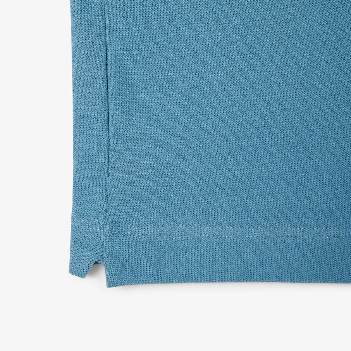 Sky Blue - Close up - Lacoste Mens Paris Piqué Stretch Regular Polo Shirt
