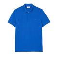 Blue - Front - Lacoste Mens Paris Piqué Stretch Regular Polo Shirt