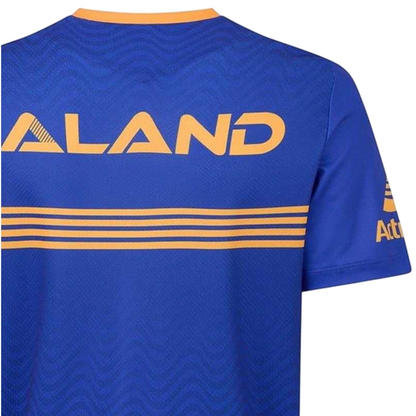 Blue-Yellow - Side - Parramatta Eels Mens 2025 Macron Training T-Shirt