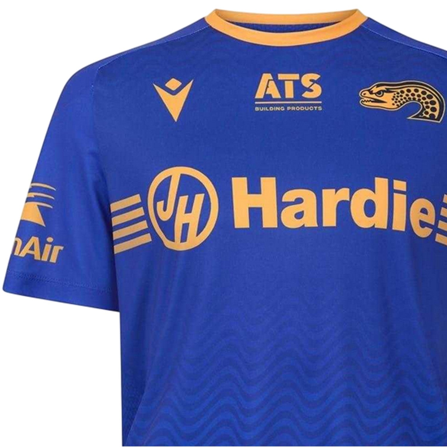 Blue-Yellow - Lifestyle - Parramatta Eels Mens 2025 Macron Training T-Shirt