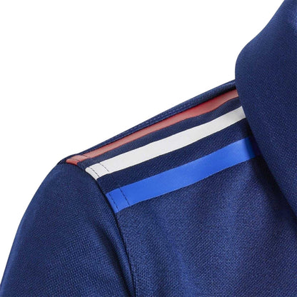 Dark Blue - Side - France Childrens-Kids 2024 Rugby Home Shirt