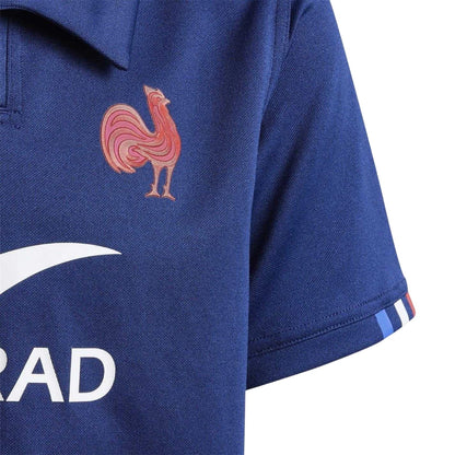 Dark Blue - Lifestyle - France Childrens-Kids 2024 Rugby Home Shirt