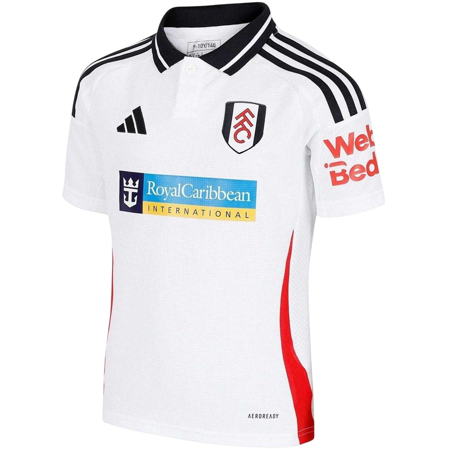 White - Side - Fulham FC Childrens-Kids Home Shirt
