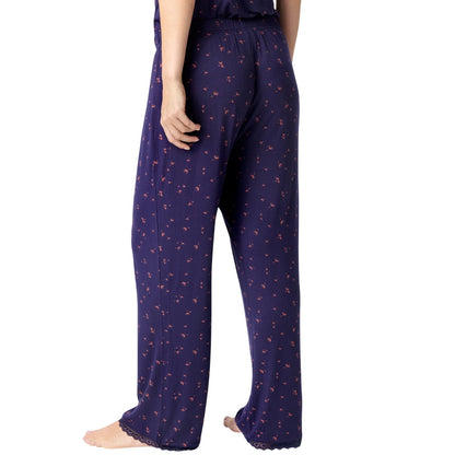 Eclipse Grey - Back - CCDK Copenhagen Womens-Ladies Jasmin Floral Pyjama Bottoms