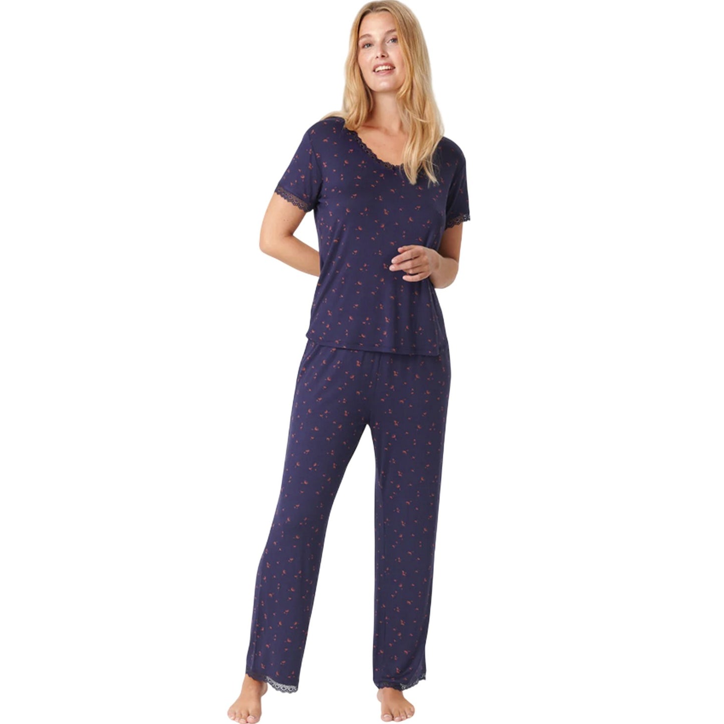 Eclipse Grey - Lifestyle - CCDK Copenhagen Womens-Ladies Jasmin Floral Pyjama Bottoms