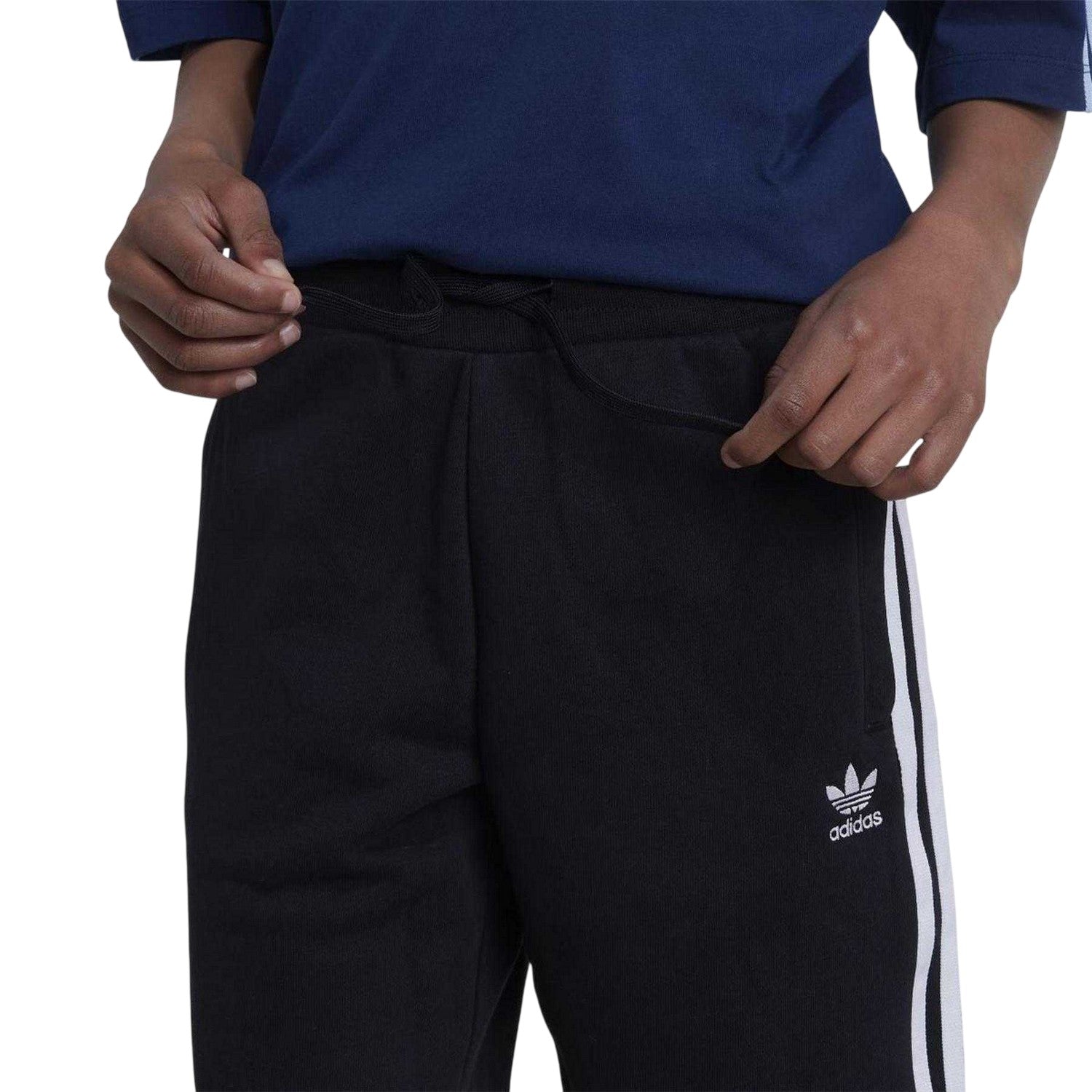 Black - Side - Adidas Childrens-Kids Adicolor 3 Stripes Shorts