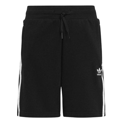 Black - Front - Adidas Childrens-Kids Adicolor 3 Stripes Shorts