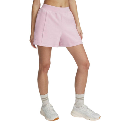 Pink - Front - Under Armour Womens-Ladies Fleece Shorts