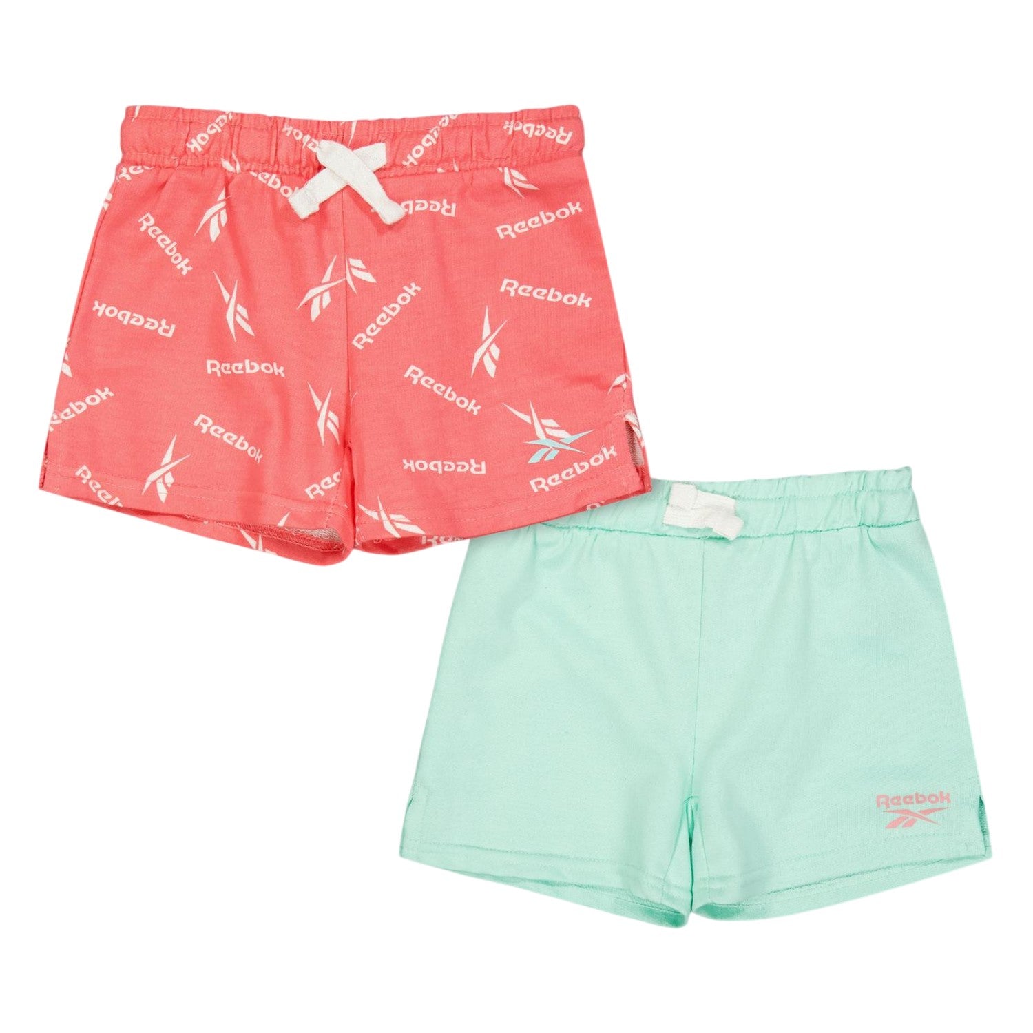 Strawberry - Front - Reebok Childrens-Kids Sweat Shorts (Pack of 2)