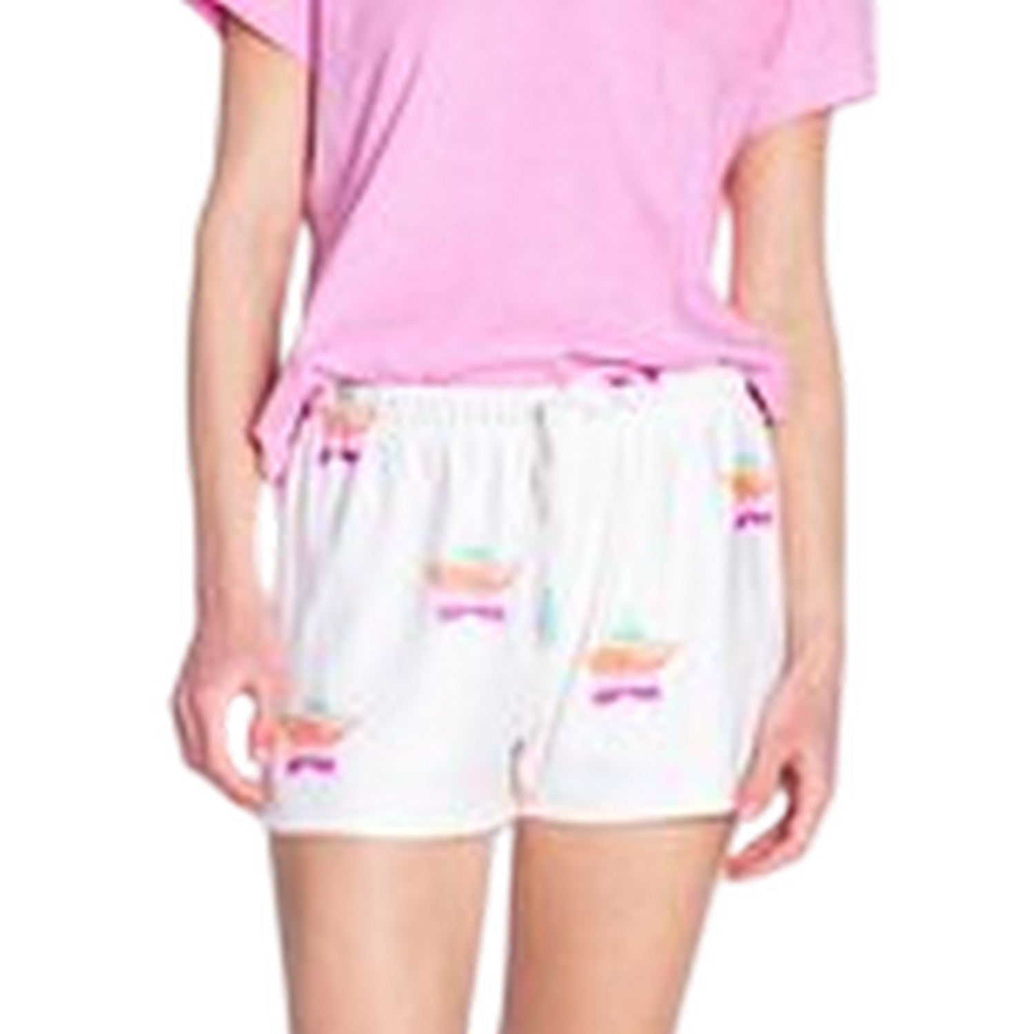 Off White - Side - PJ Salvage Womens-Ladies Stardust French Terry Shorts