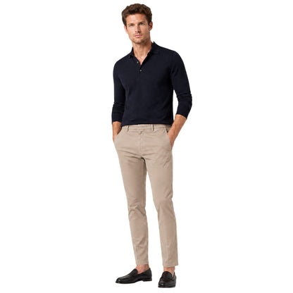 Beige - Side - Boss Mens Kaito Slim Chinos