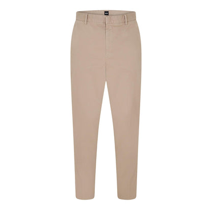 Beige - Front - Boss Mens Kaito Slim Chinos