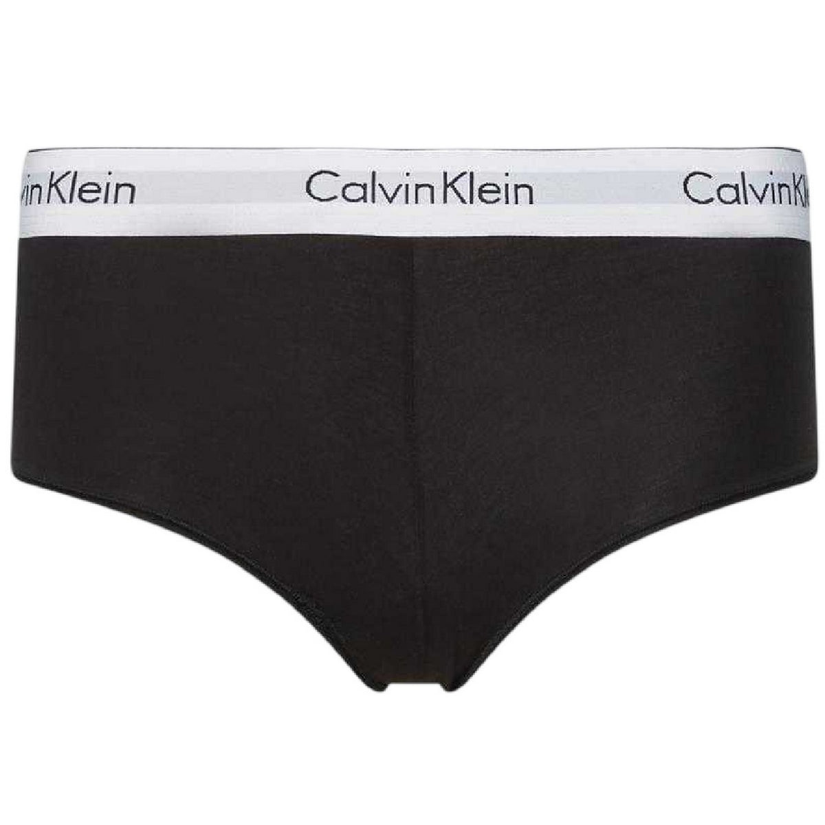 Black - Front - Calvin Klein Womens-Ladies Modern Knicker Shorts