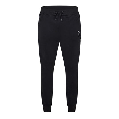 Black - Front - Born Rich Mens Agosto Open Hem Joggers