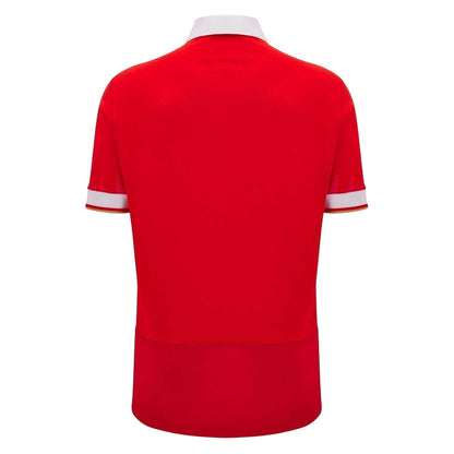 Red-White - Back - Wales RU Womens-Ladies 2024 Rugby Home Shirt
