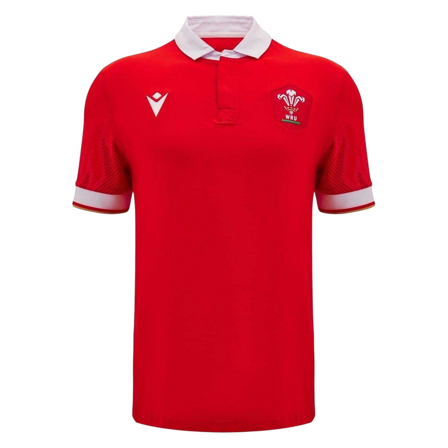 Red-White - Front - Wales RU Womens-Ladies 2024 Rugby Home Shirt