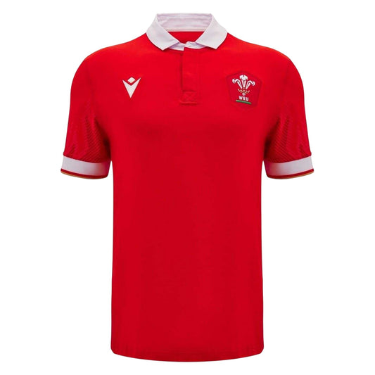 Red-White - Front - Wales RU Womens-Ladies 2024 Rugby Home Shirt