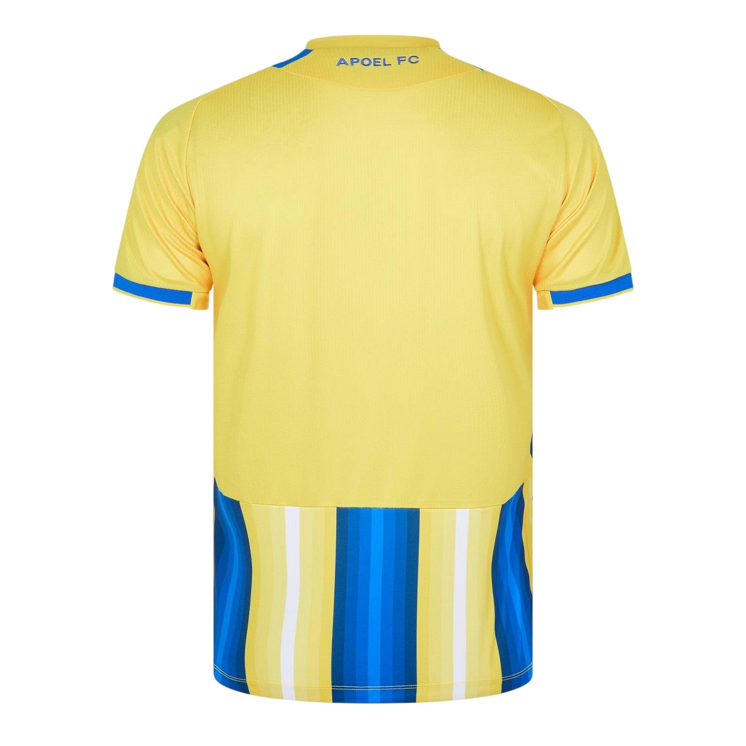 Yellow-Blue - Back - Apoel FC Mens 2023-24 Home Shirt