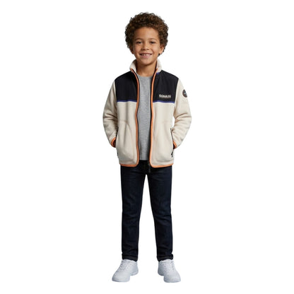 Beige - Side - Napapijri Childrens-Kids Arbari Jacket