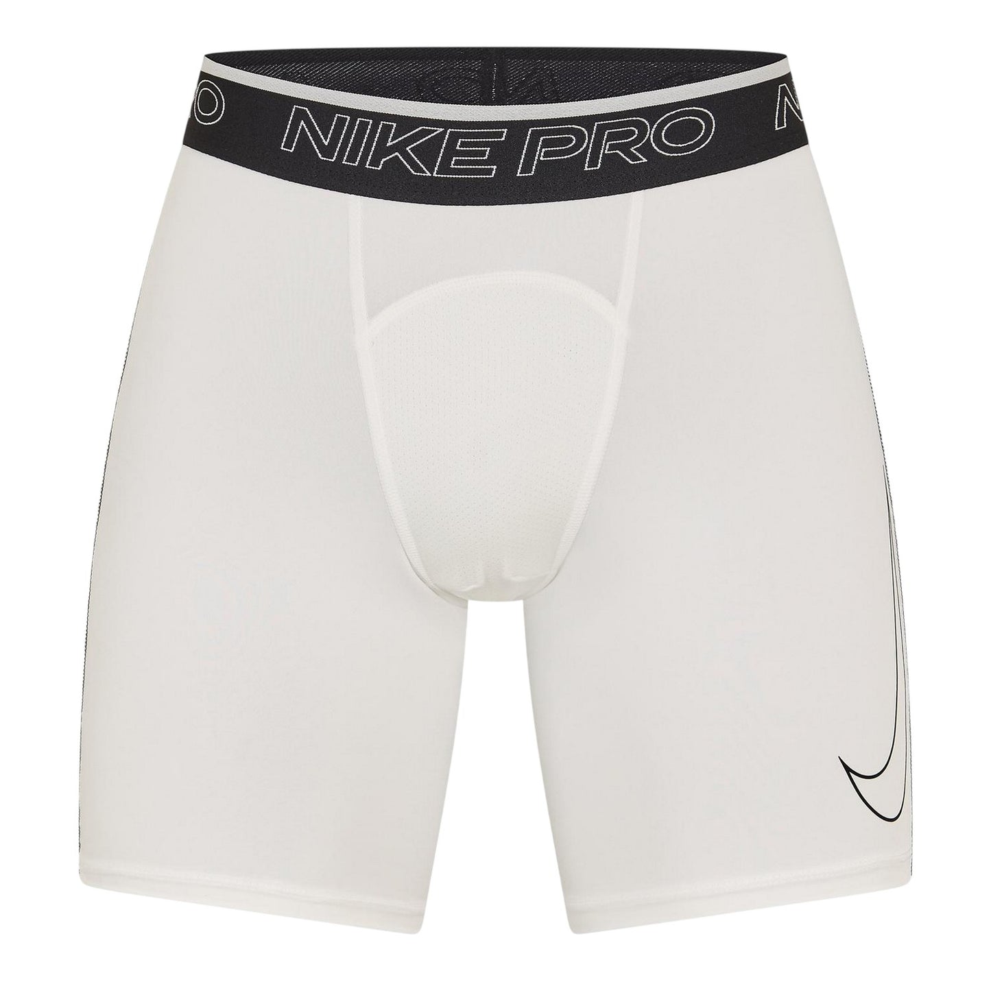 White - Front - Nike Unisex Adult Pro Compression Shorts