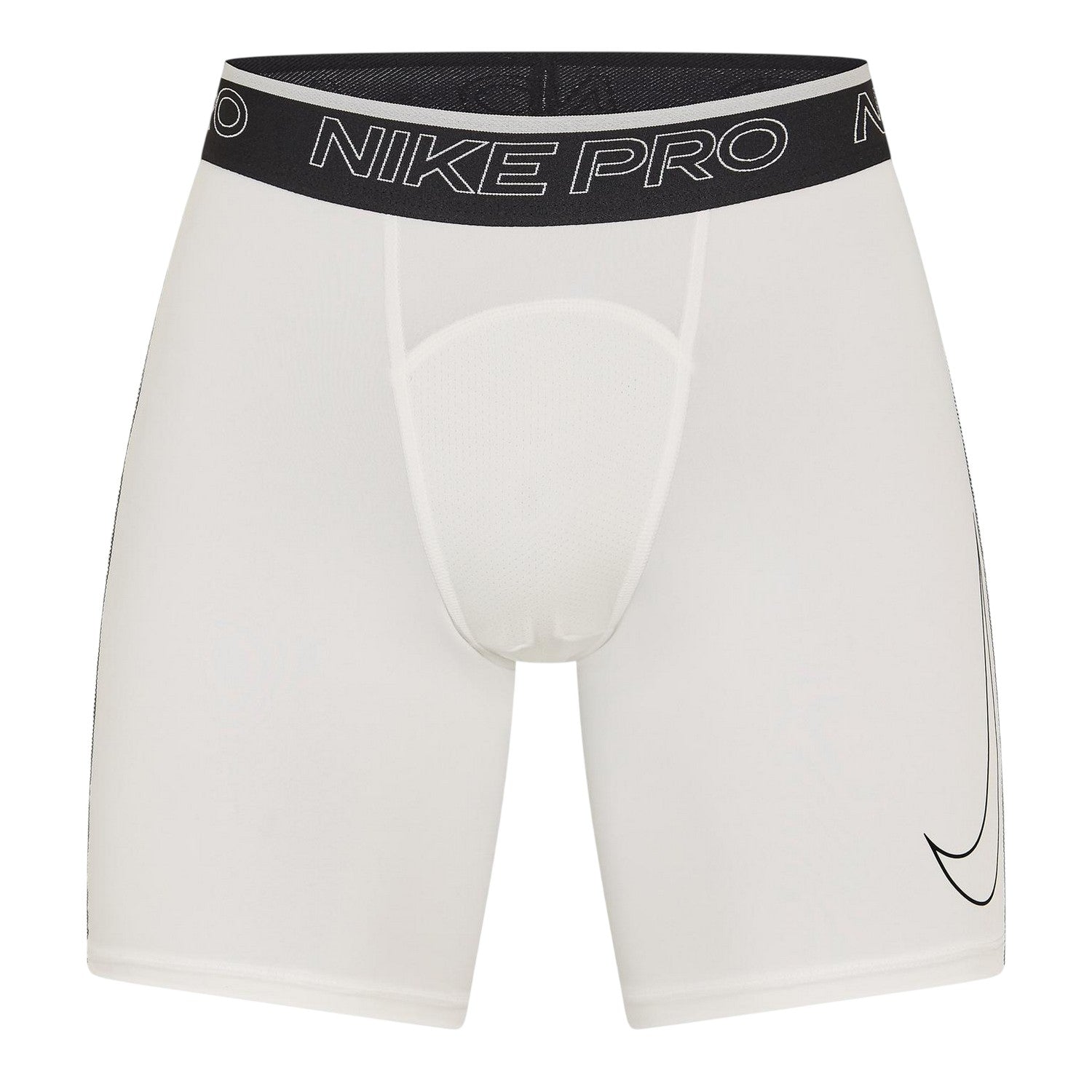 White - Front - Nike Unisex Adult Pro Compression Shorts