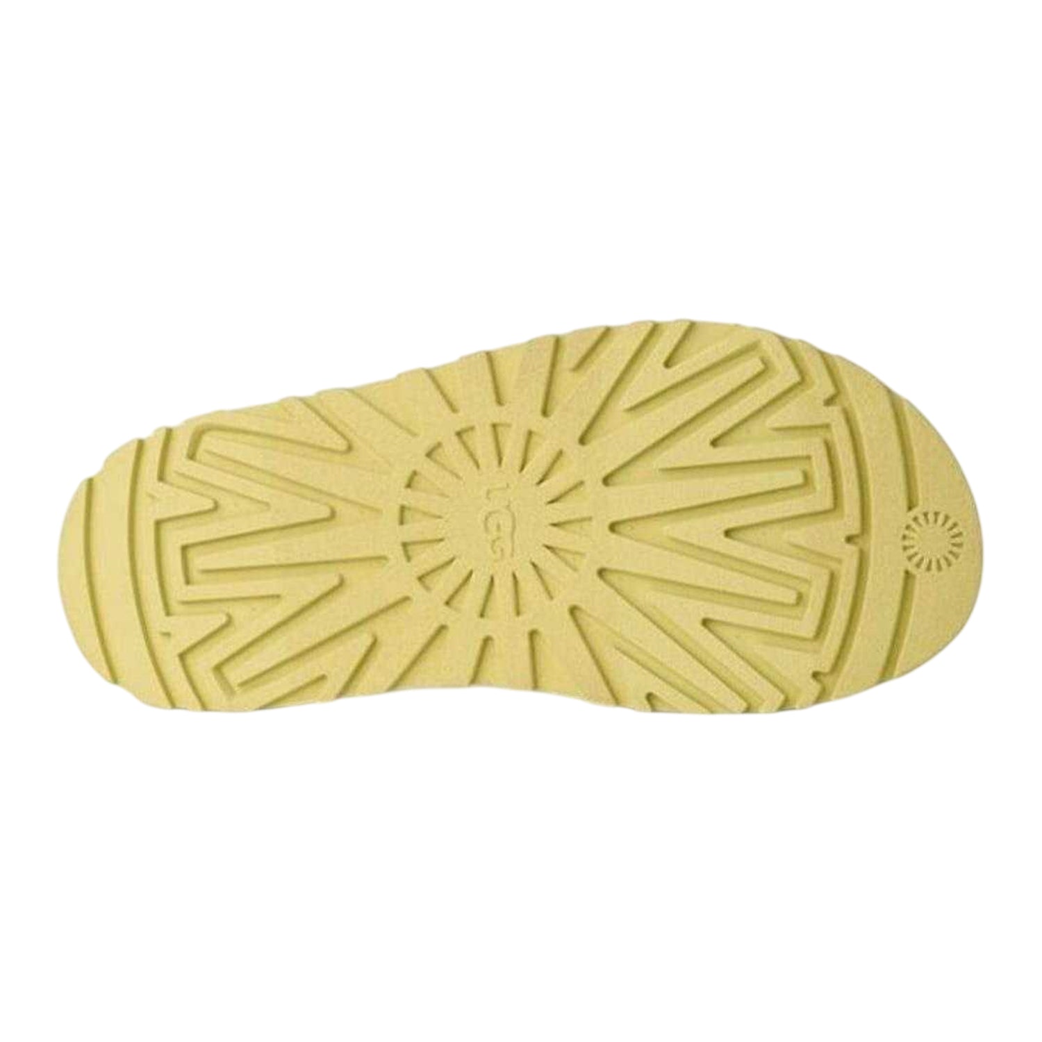 Golden - Side - UGG Womens-Ladies Golden Glow Glide Relaxed Fit Flatform Slides