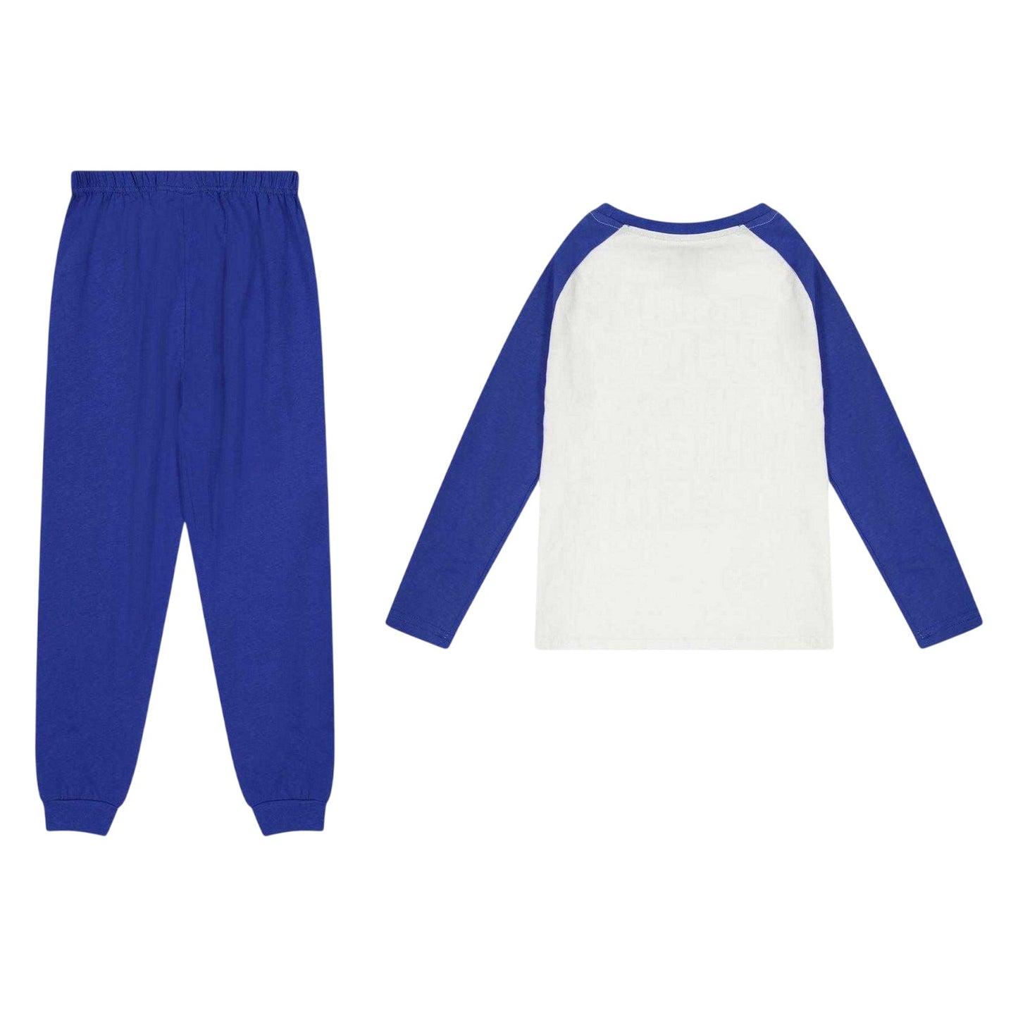 Blue-White - Back - Corporate Trade Supplies Childrens-Kids Sleeping Skin Long Pyjama Set