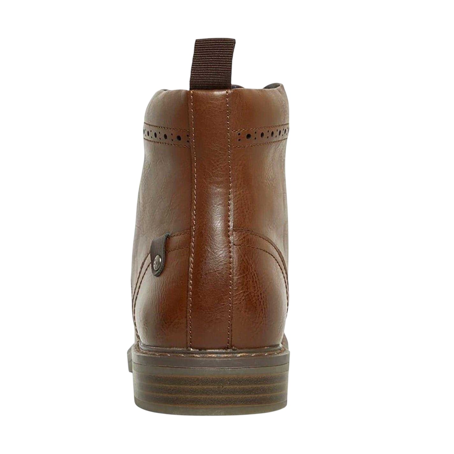 Brown - Back - Nicholas Deakins Mens Deaks Trigger Ankle Boots