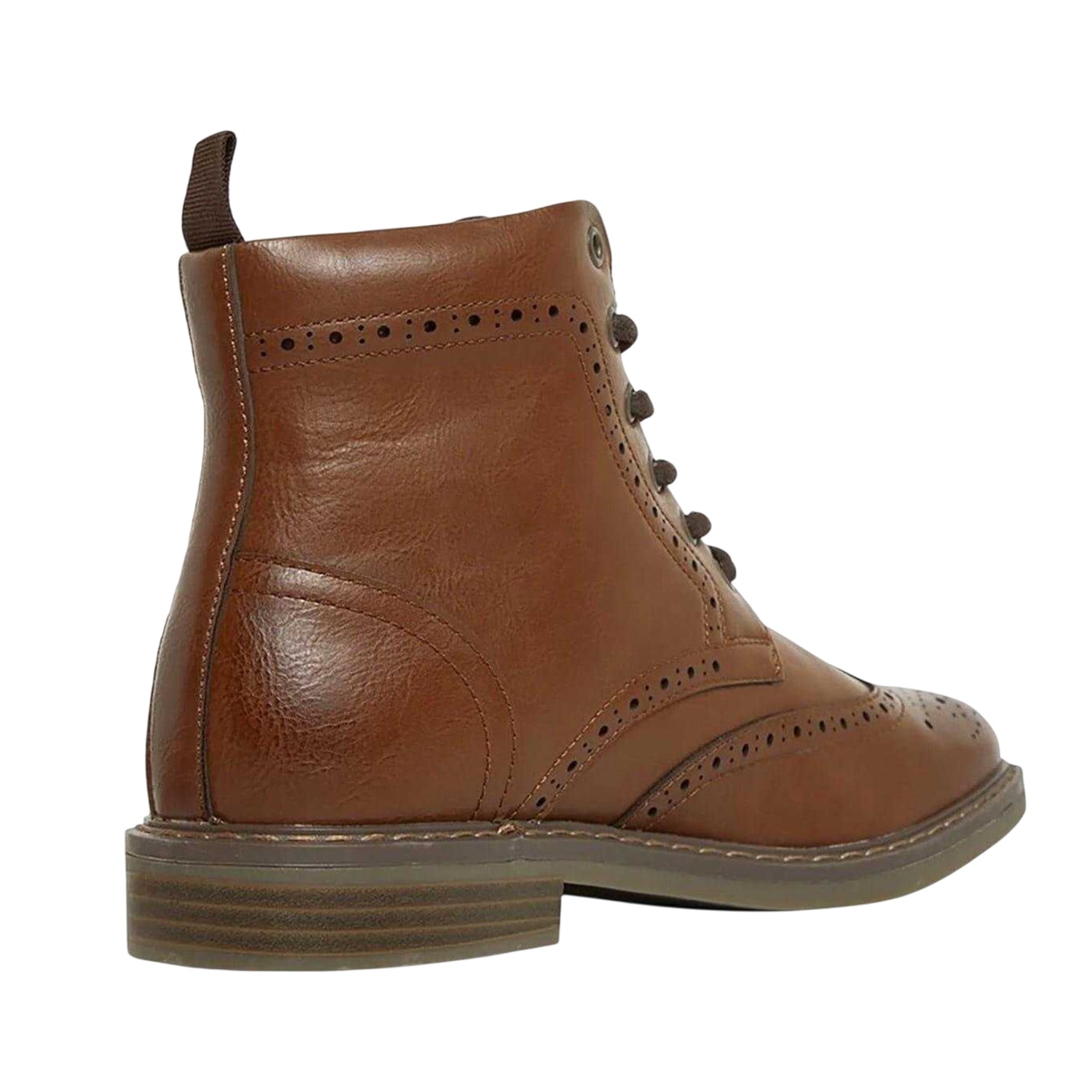 Brown - Side - Nicholas Deakins Mens Deaks Trigger Ankle Boots