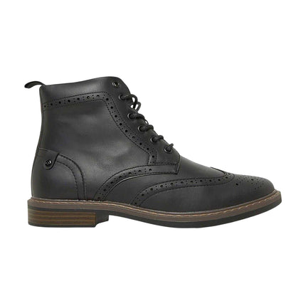 Black - Front - Nicholas Deakins Mens Deaks Trigger Ankle Boots