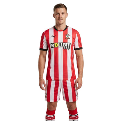 Chinese Red - Side - Southampton FC Mens Home Shirt