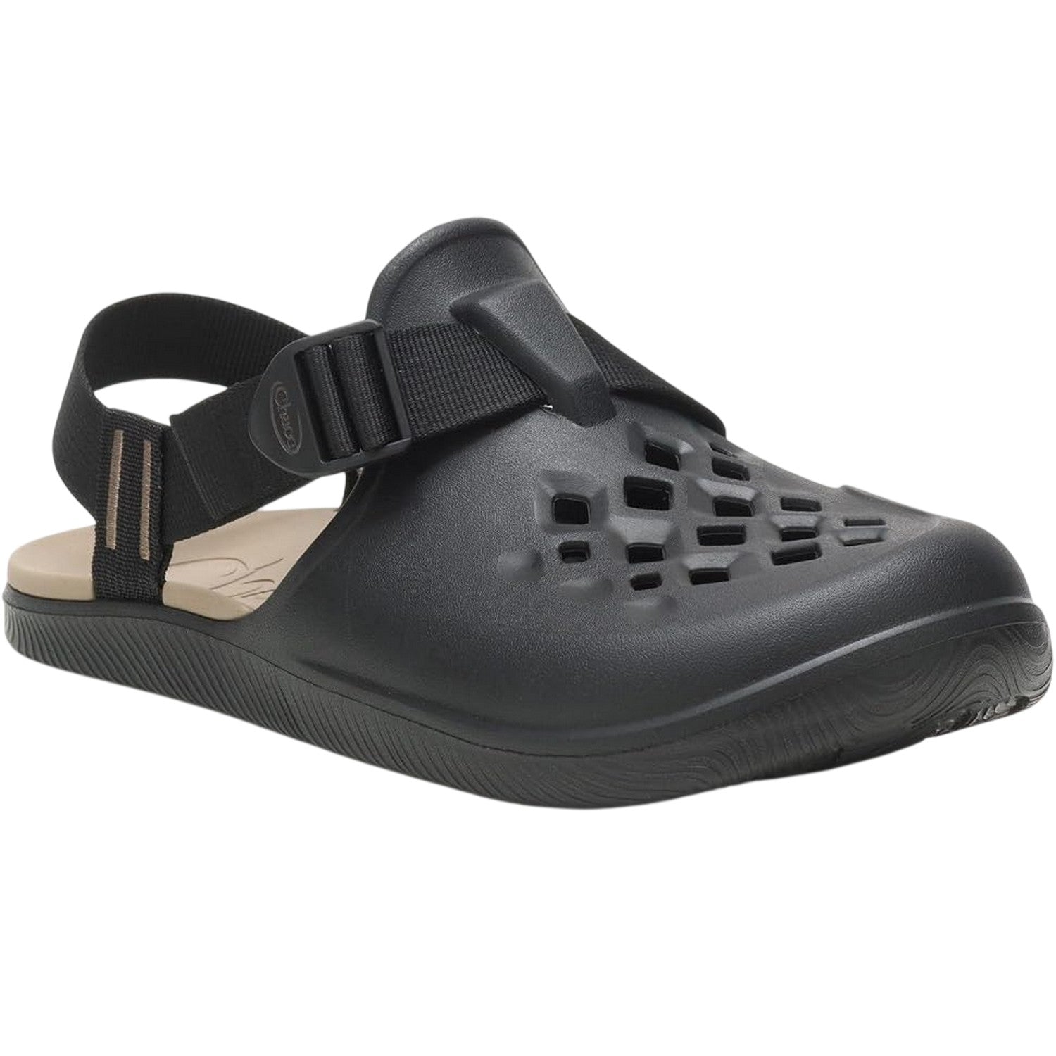 Black - Side - Chaco Unisex Adult Stripe Clogs