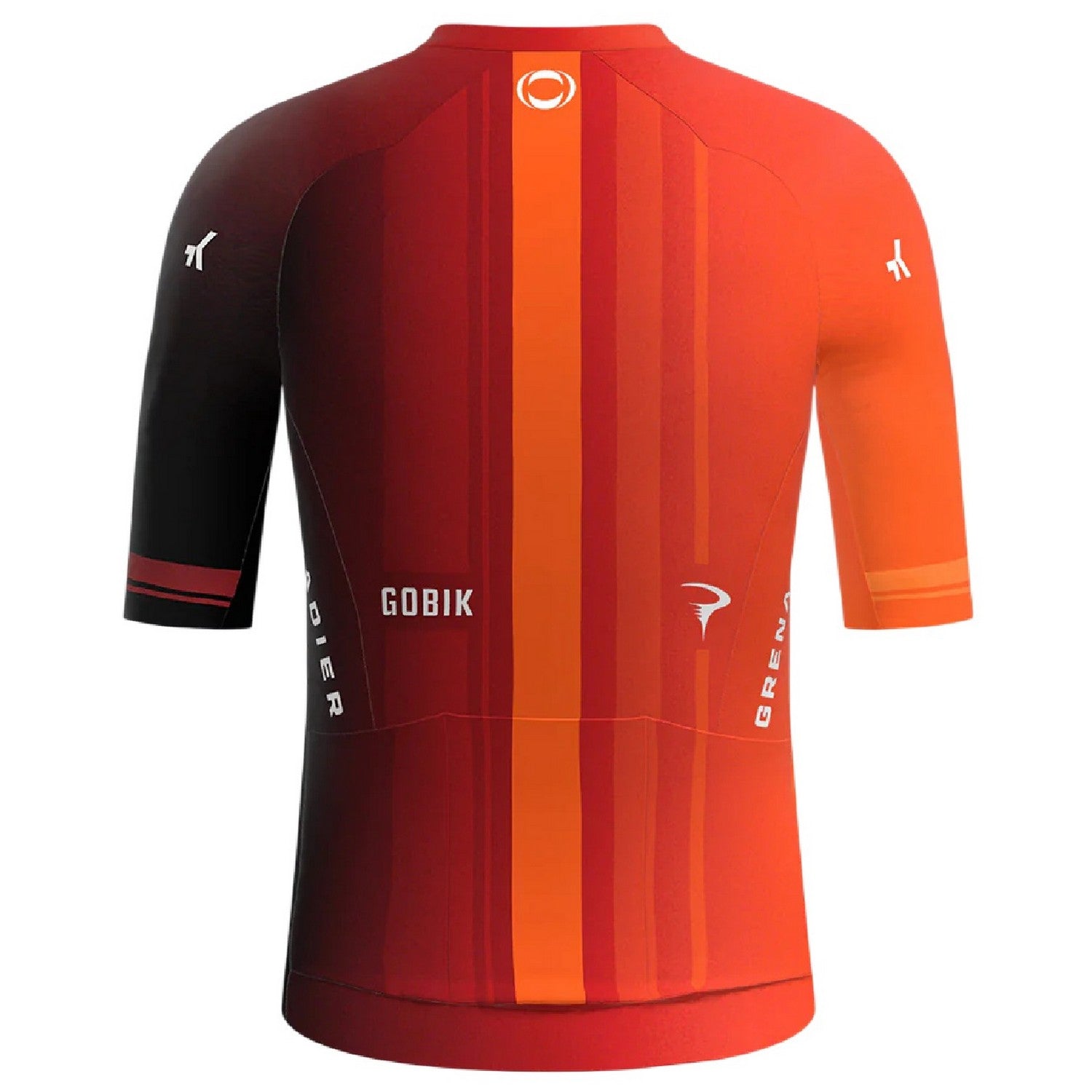 Red - Back - Castore Mens Full Zip Short-Sleeved Cycling Jersey