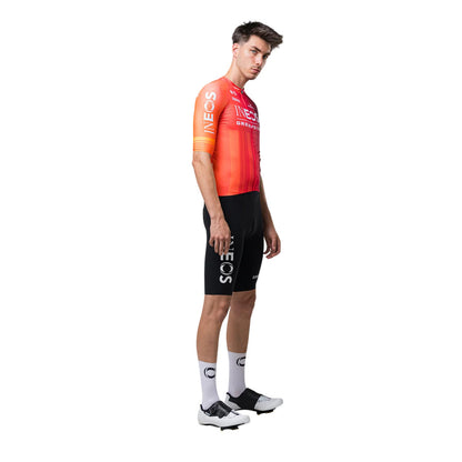 Red - Lifestyle - Castore Mens Full Zip Short-Sleeved Cycling Jersey