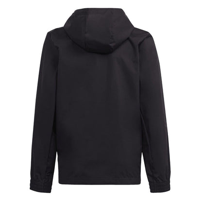 Black-White - Back - Adidas Mens Entrada 22 All Weather Jacket