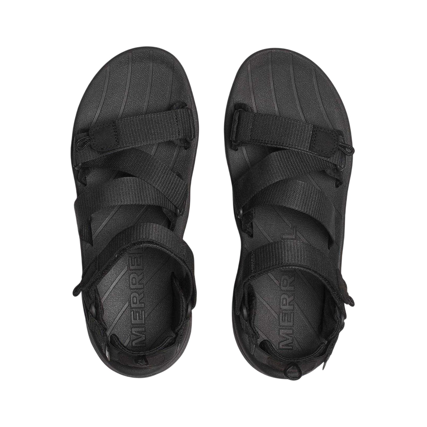 Black - Lifestyle - Merrell Mens Speed Fusion RMX Webbing Sports Sandals