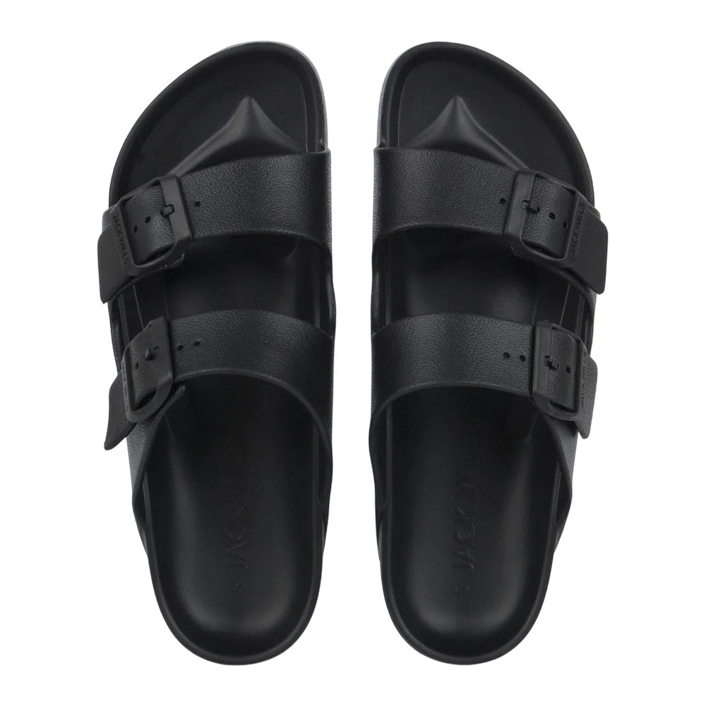 Black - Lifestyle - Jack Wills Womens-Ladies Double Buckle Sandals