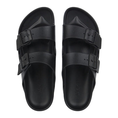 Black - Lifestyle - Jack Wills Womens-Ladies Double Buckle Sandals