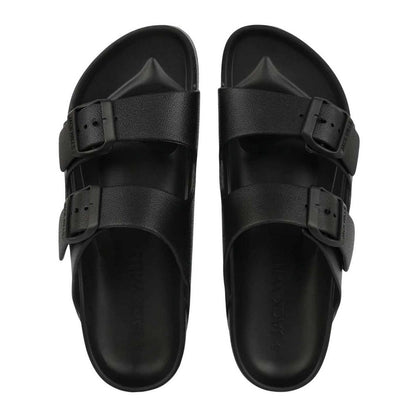 Slate - Side - Jack Wills Womens-Ladies Double Buckle Sandals