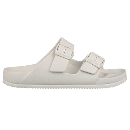 Onyx White - Front - Jack Wills Womens-Ladies Double Buckle Sandals