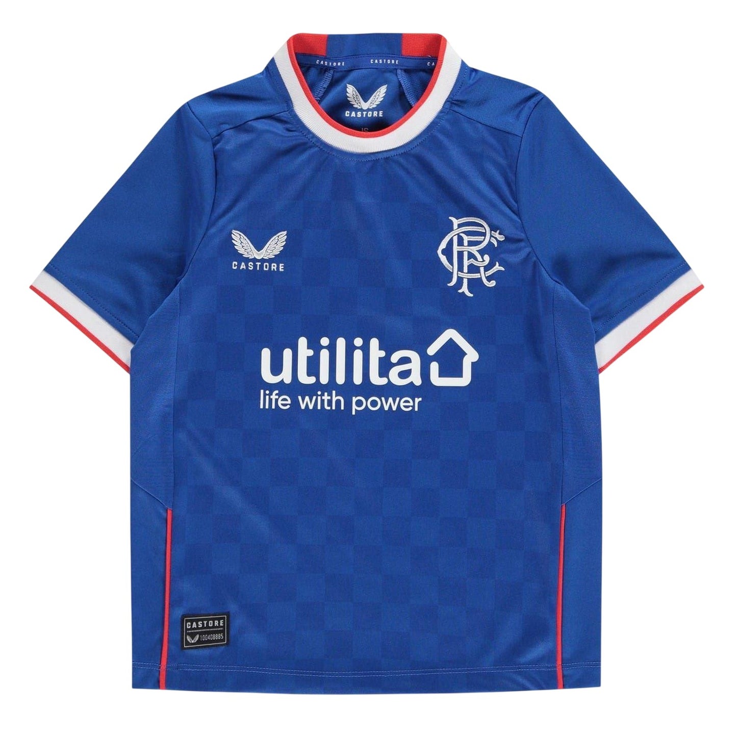Blue - Front - Castore Childrens-Kids 2022 Rangers FC Home Shirt