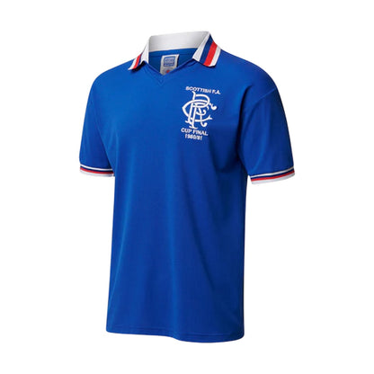 Blue - Side - Rangers FC Mens 1981 Home Shirt