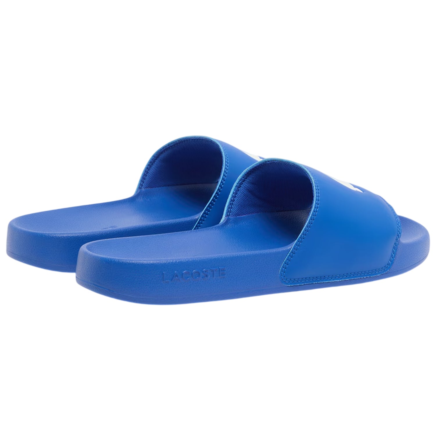 Blue - Back - Lacoste Mens Serve Sliders
