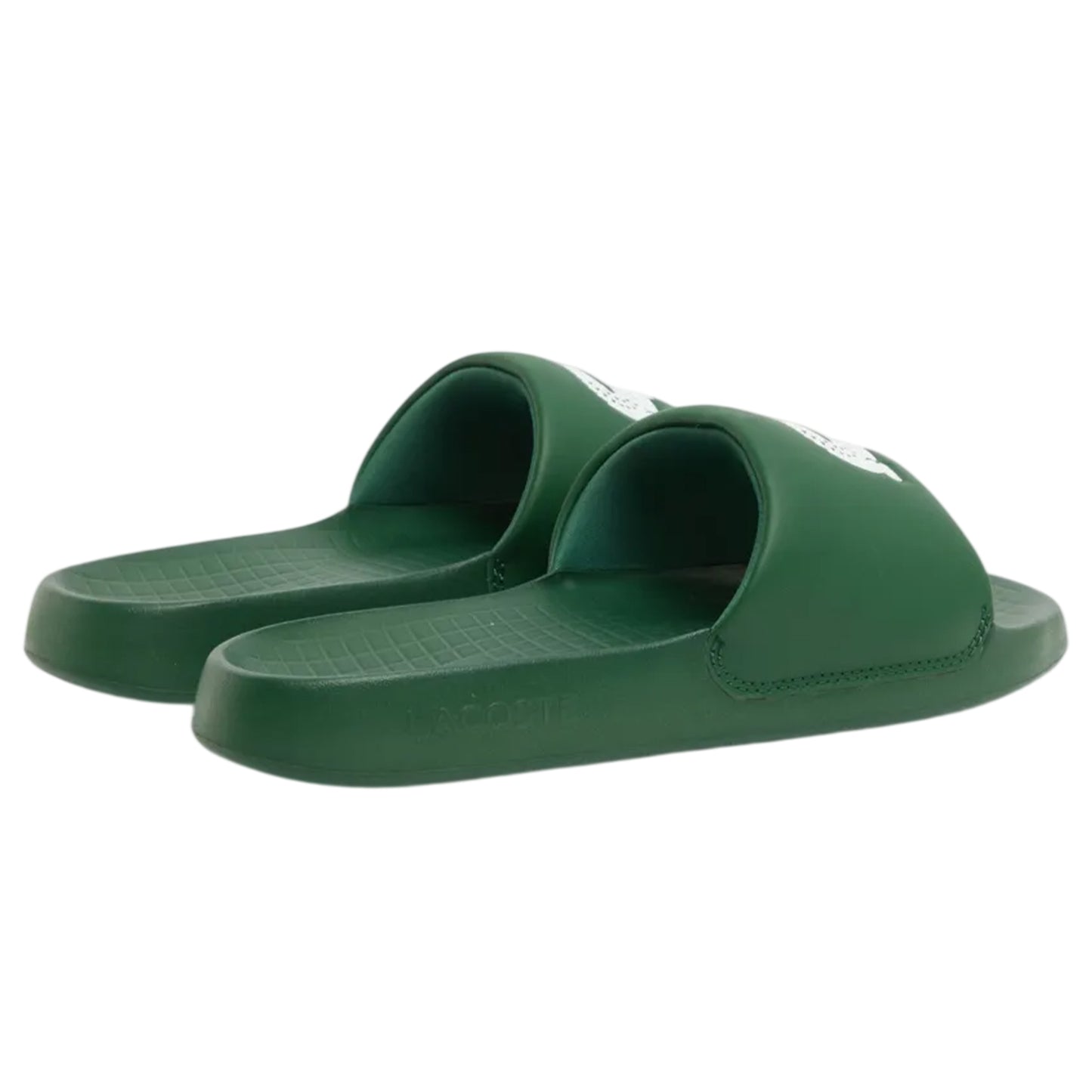 Green - Back - Lacoste Mens Serve Sliders
