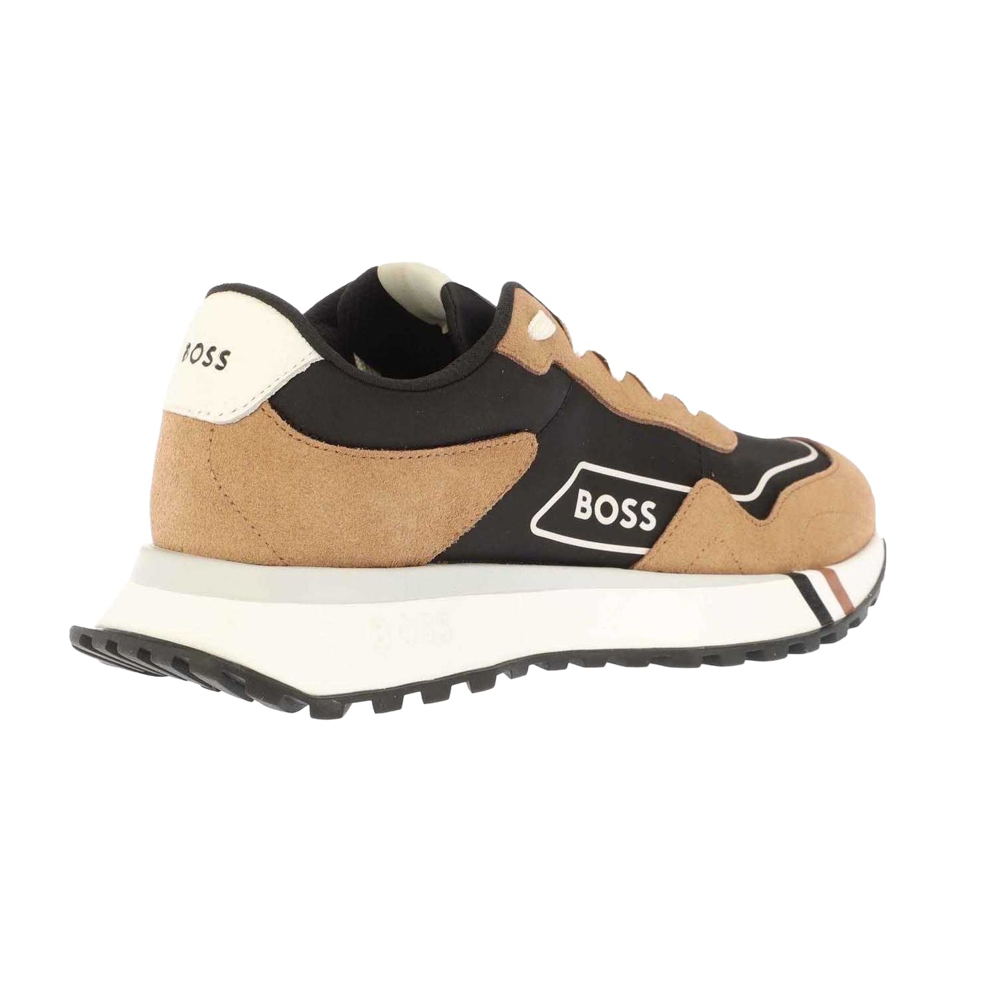 Brown-Black - Back - Boss Mens Jonah Running Trainers