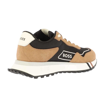 Brown-Black - Back - Boss Mens Jonah Running Trainers